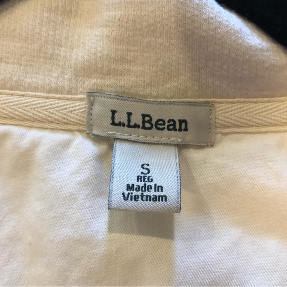 L.L. Bean Cream Tunic Top - Picture 3 of 5